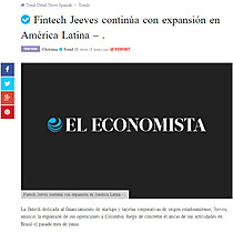 Fintech Jeeves contina con expansin en Amrica Latina  .